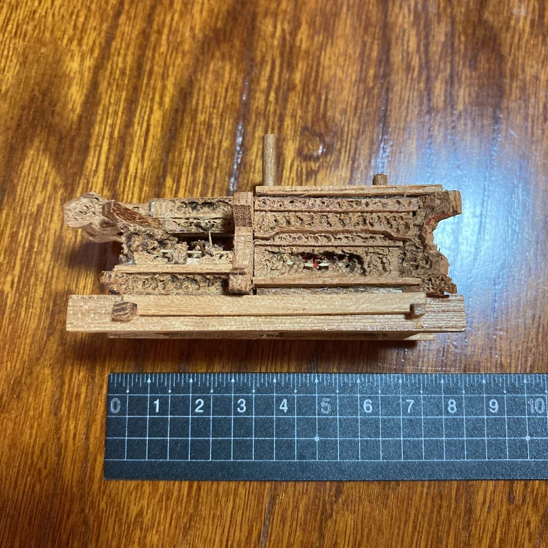 ミニだんじり　三枚板　ミニ彫刻