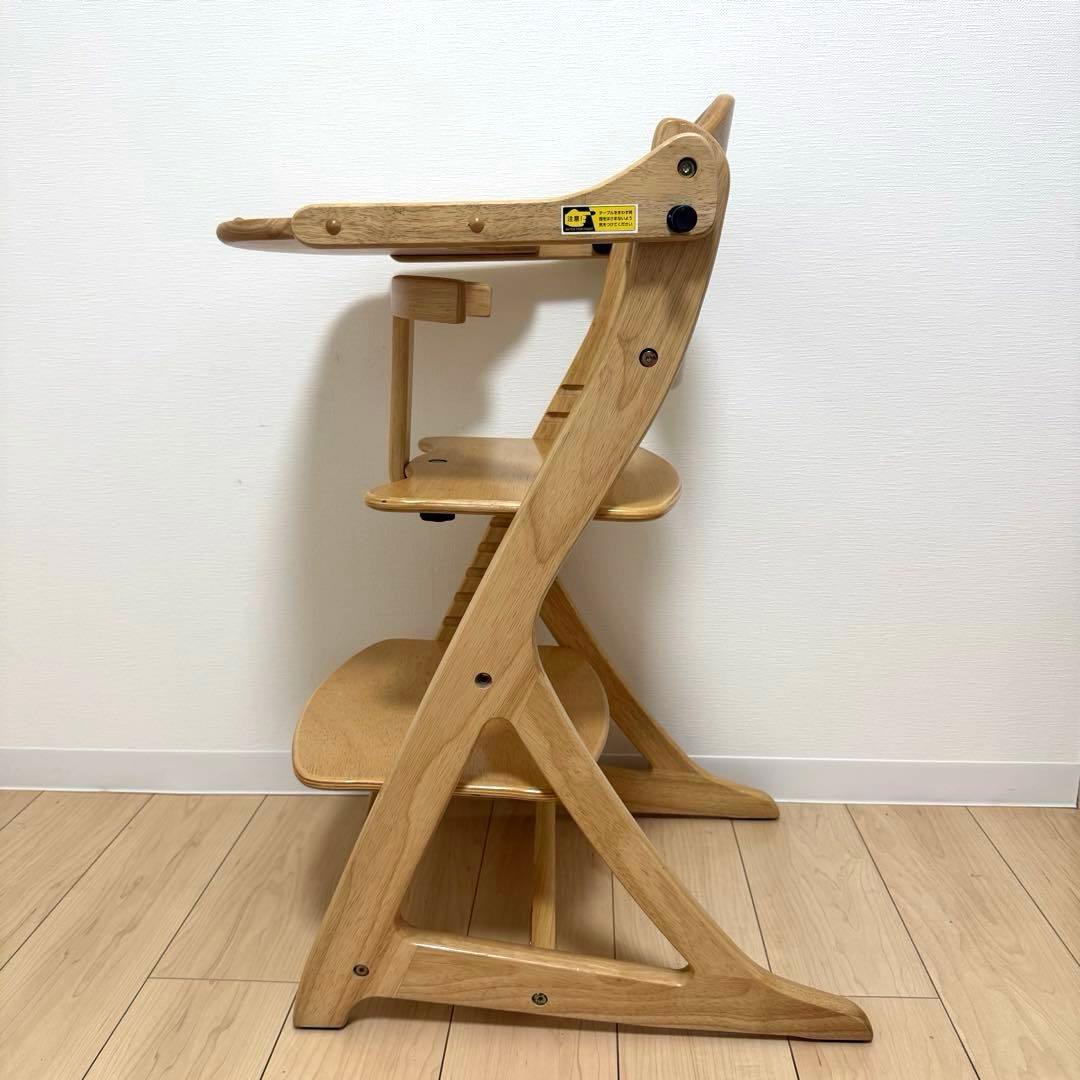 【極美品】大和屋 すくすくチェアスリムプラス① テーブル＆ガード付 ※除菌清掃済