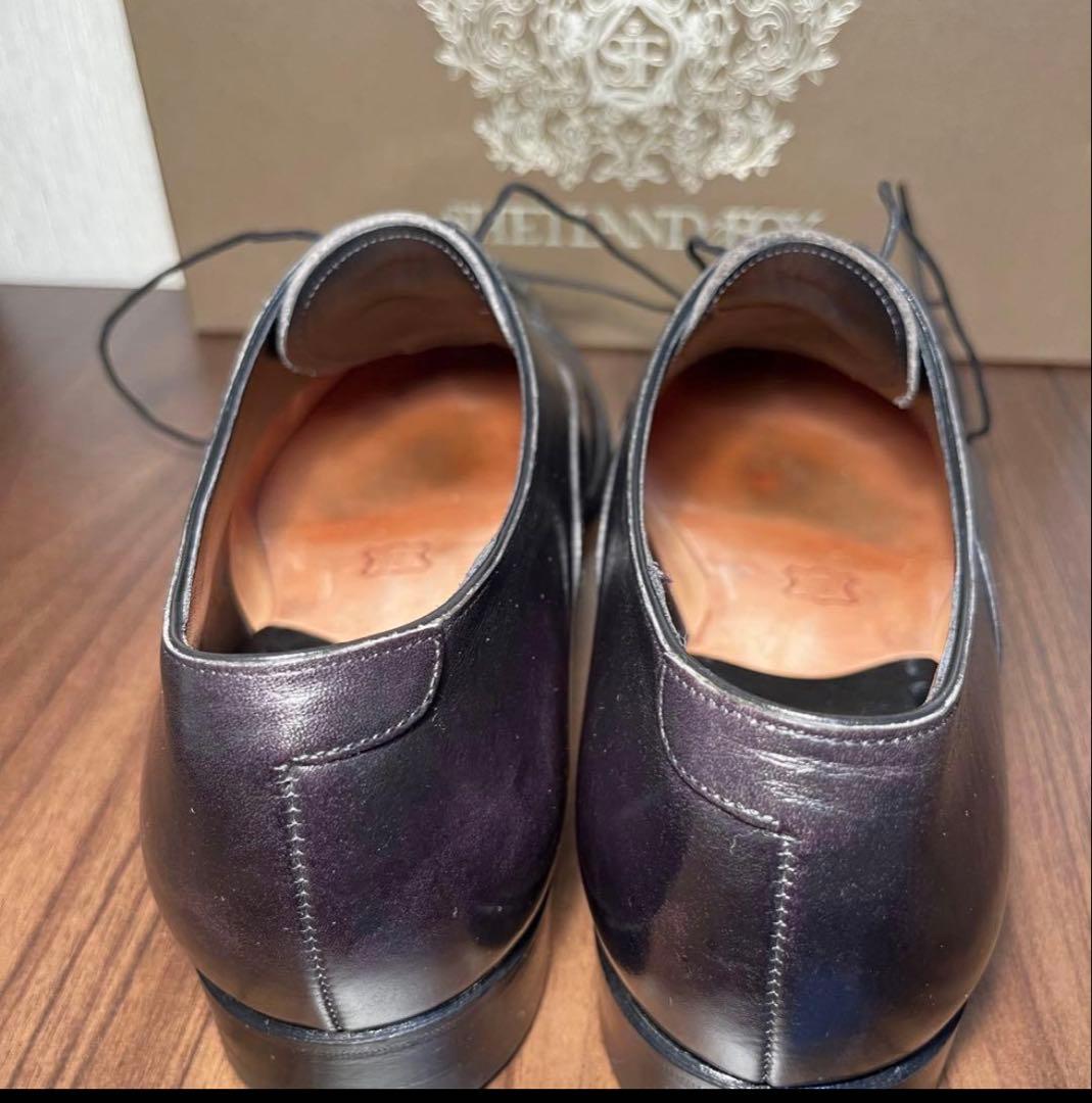 美品 SHETLANDFOX（シェットランドフォックス）内羽根式ストレートチップ