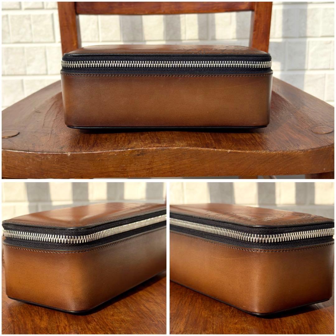 新品同様 定価29万 ベルルッティ カリグラフィースクリットレザーウォッチケース