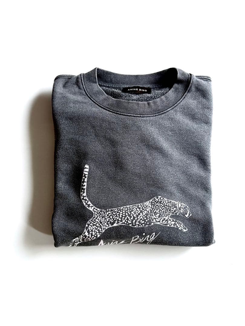 ANINE BING【24AW人気完売品】LEOPARD SWEAT スウェット