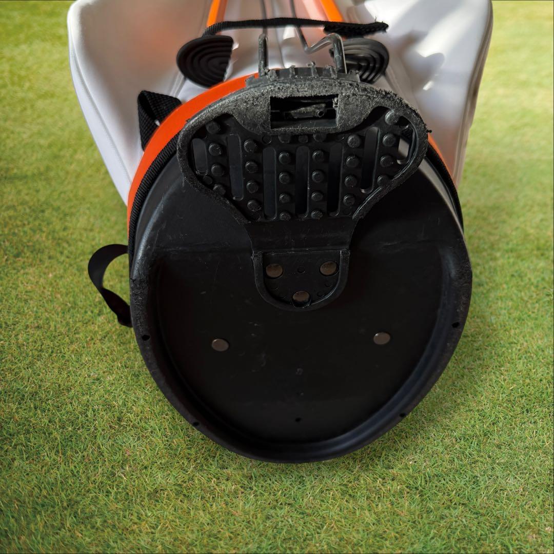 WAAC ワック　キャディバッグ　3点ショルダー　スタンド式　軽量　白