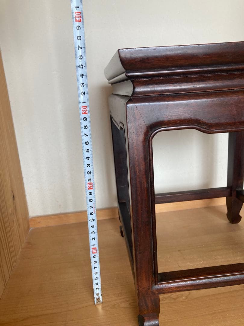 【本格派】盆栽台 花台 飾り台 高卓 アンティーク 実家整理品