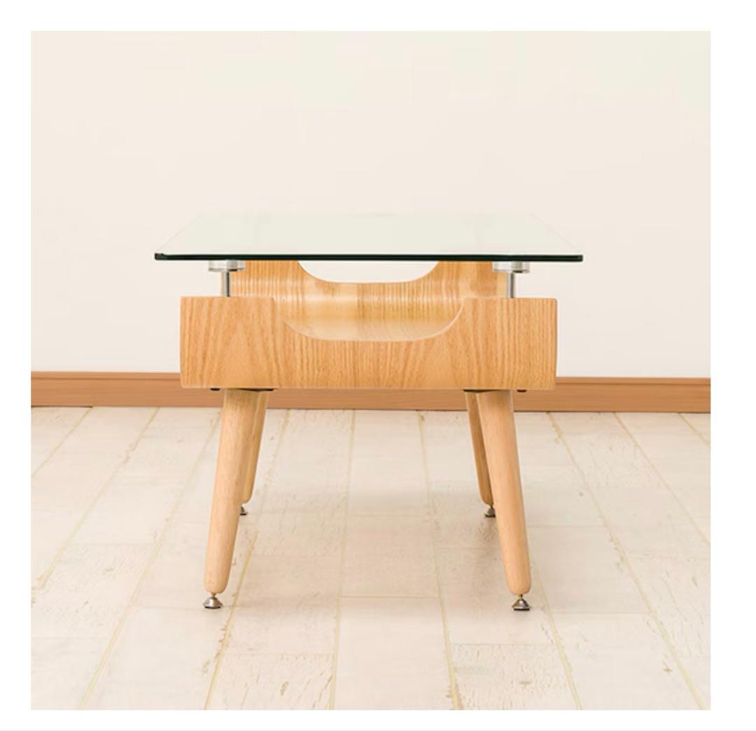 ニトリ　モダンガラス天板センターテーブル