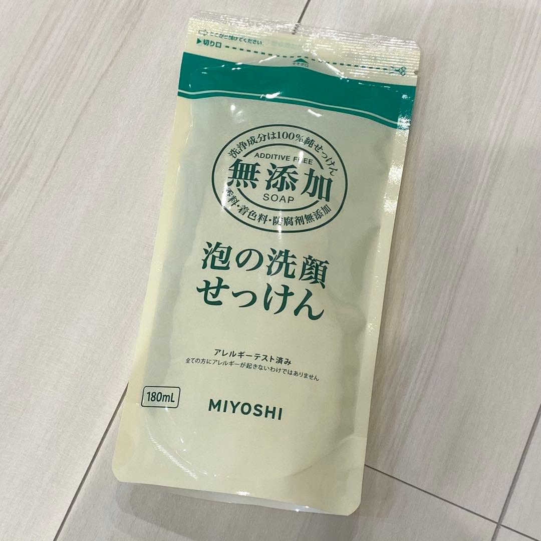 MIYOSHI 泡の洗顔せっけん 180ml 詰替用　19個