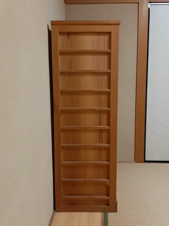 木製 引き戸式 収納キャビネット 高級板材使用 レトロ 直接引取り　輸送可能