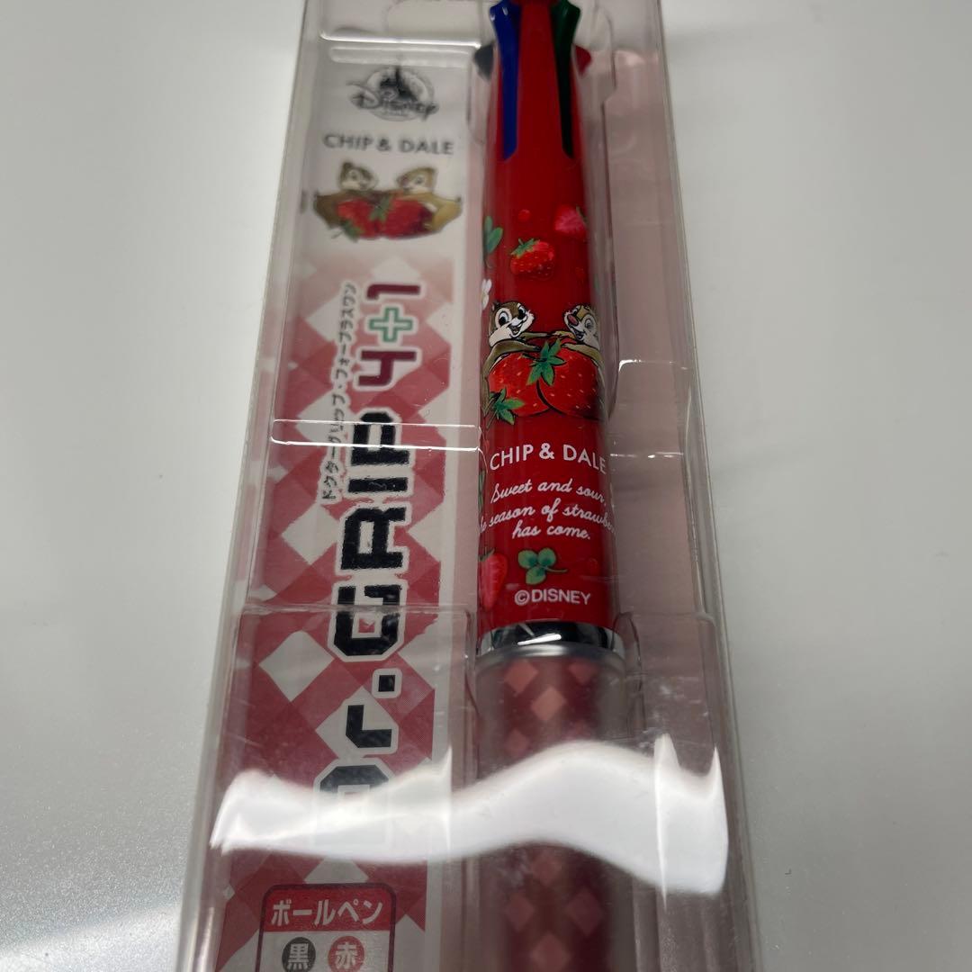 春人気　ディズニー限定完売ドクターグリップ　チップデール　いちご