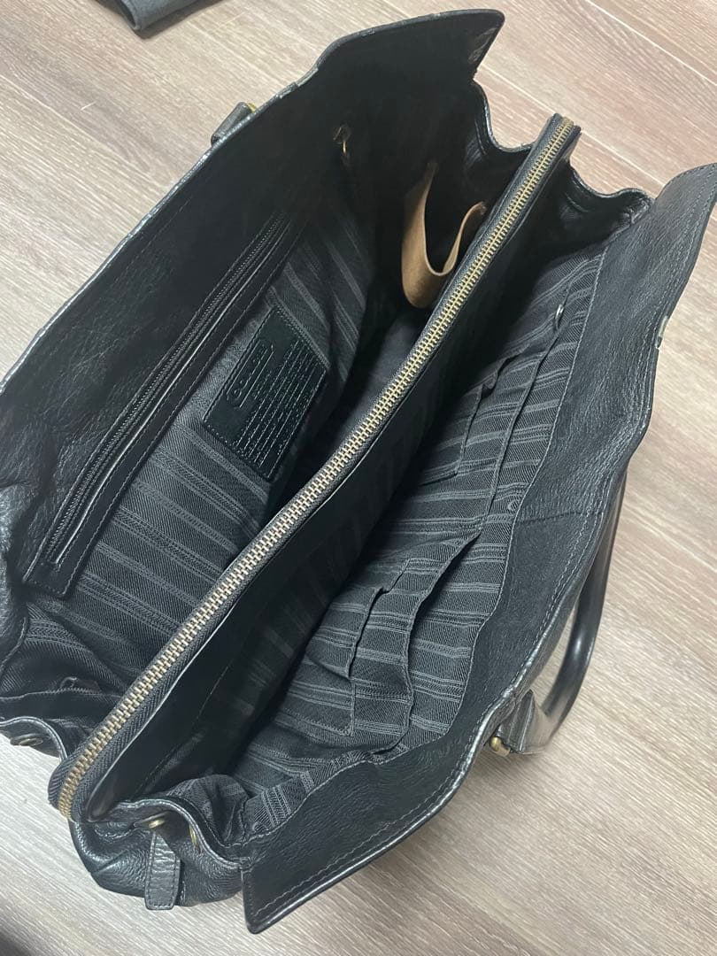 コーチ　ビジネスバッグ 黒　本革　70614 トートバッグ　オールドコーチ