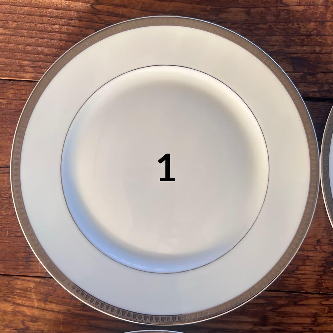 クリストフル　マルメゾン ポーセリンプラチナプレートセット 4枚