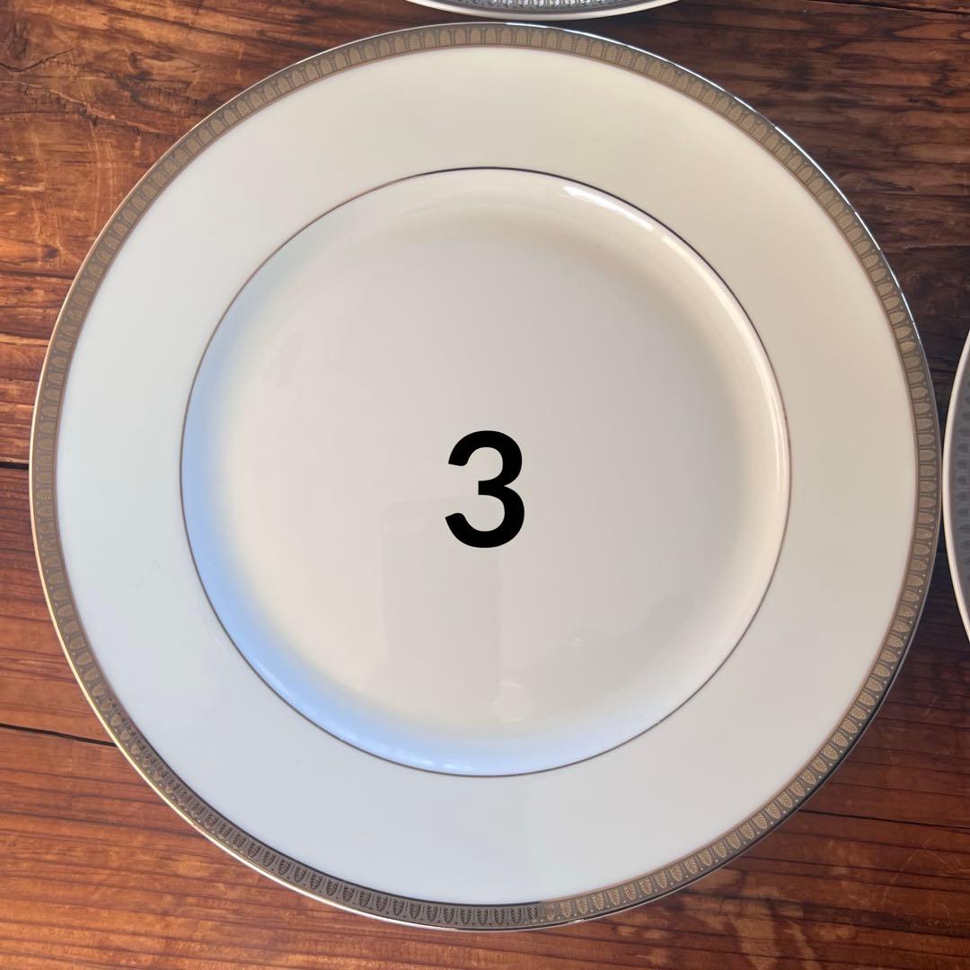 クリストフル　マルメゾン ポーセリンプラチナプレートセット 4枚