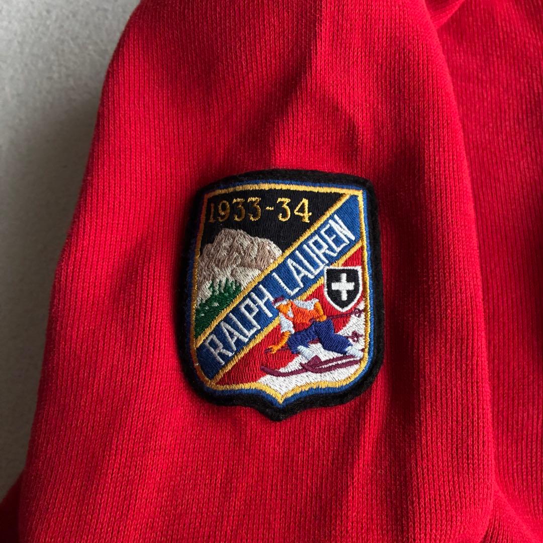 【美品】ラルフローレン ハーフジップ プルオーバースウェット ビッグポニー M