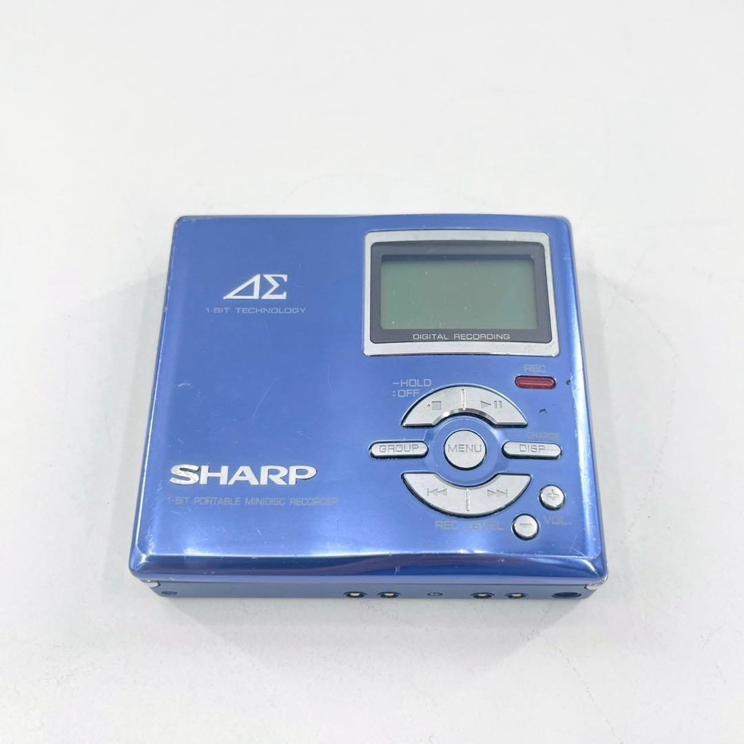 SHARP MDレコーダー MD-DR7 再生録音OK ポータブルMD 動作品