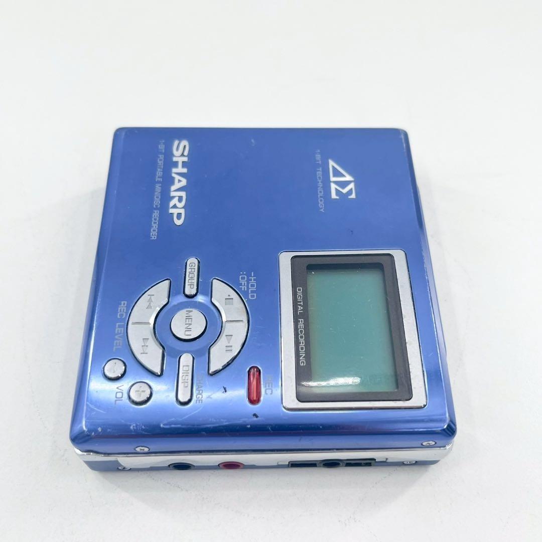 SHARP MDレコーダー MD-DR7 再生録音OK ポータブルMD 動作品