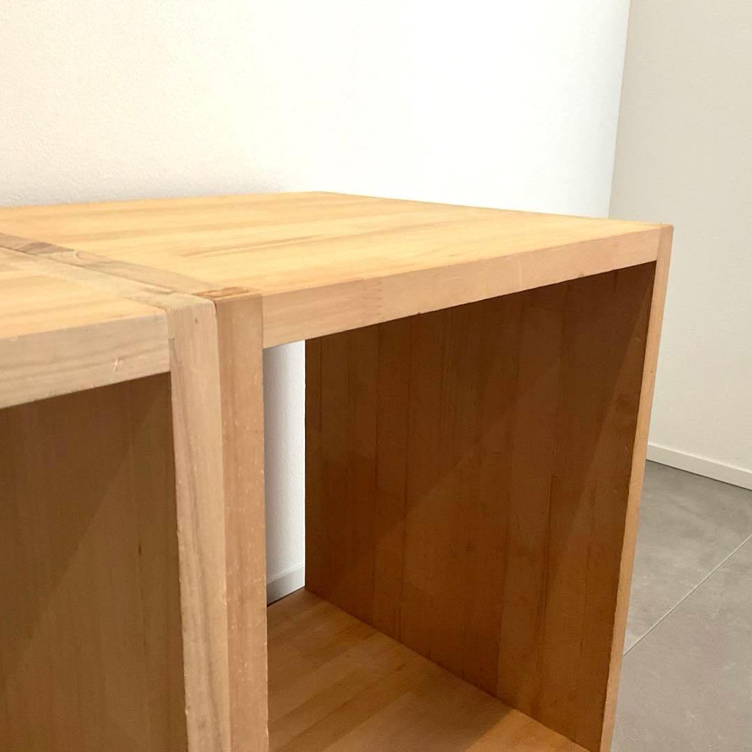 オール無垢　オーダーメイド　厚さ2.5cm 天然木材　シェルフ　棚　キャビネット