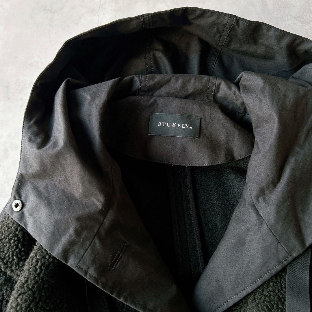 定価6.4万☆スタンブリー　 ロングコート　異素材MIX マキシ丈　モッズコート