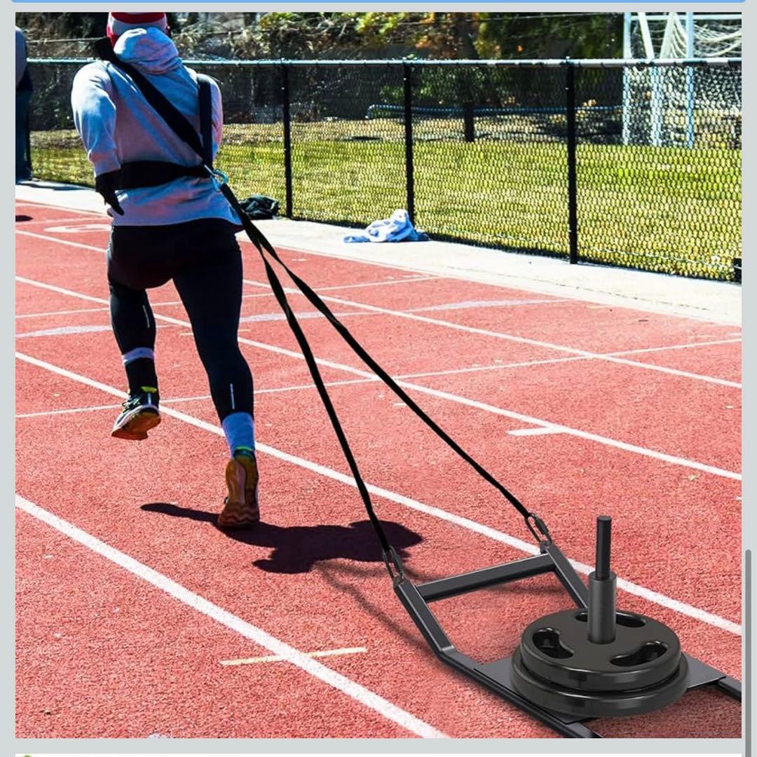 陸上 スレッド走 そり走 トレーニングセット ウエイトプレート付き