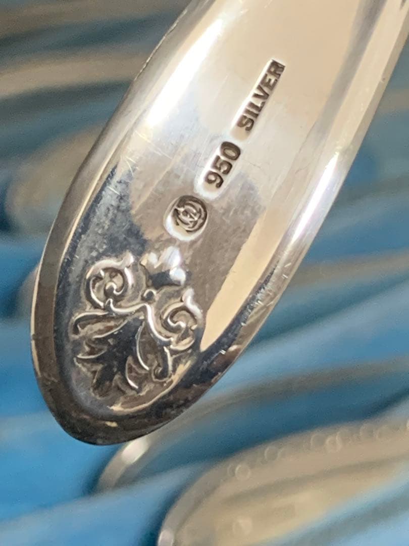 銀製 950刻印 スプーン 約198g 松屋