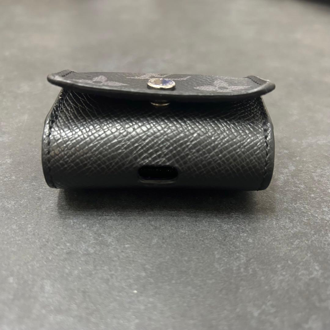 【美品】ルイヴィトン AirPods Proケース モノグラム レザー 黒