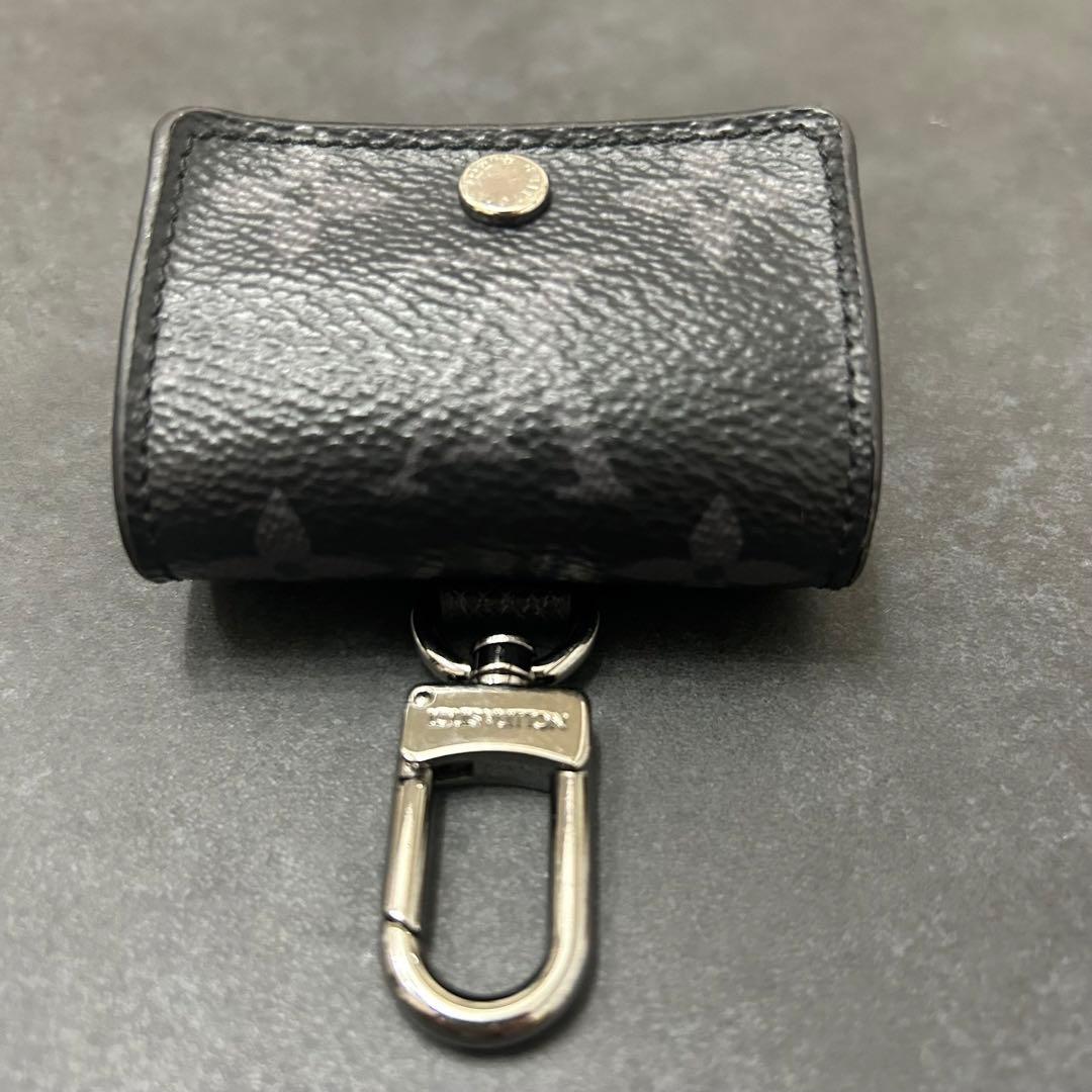 【美品】ルイヴィトン AirPods Proケース モノグラム レザー 黒