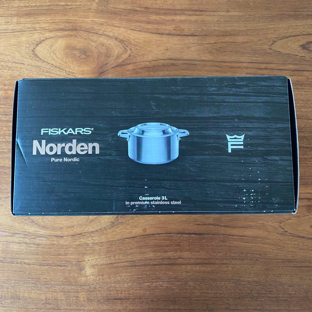 【新品】最高品質 フィンランド製 ノルデン キャセロール 鍋 3L IH対応