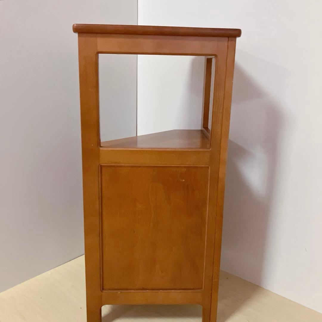 karimoku カリモク　コーナーラック　電話台　サイドラック　籐 ラタン