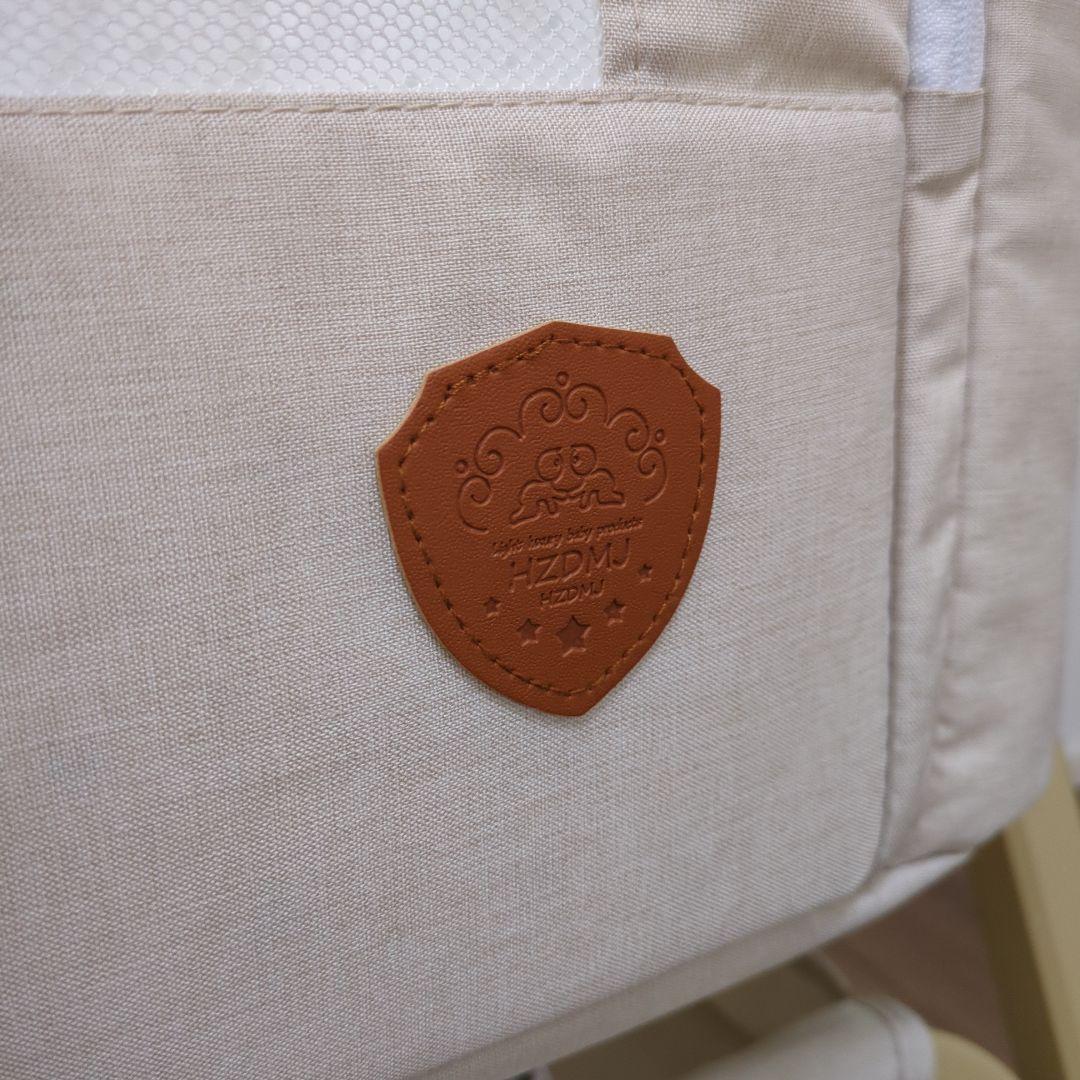 【中古良品】HZDMJ ベビーベッド　カーキ