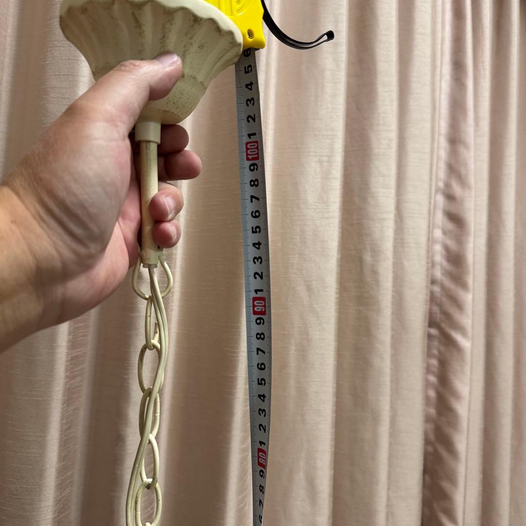 シャンデリア 6灯 ローラアシュレイ シャビー アンティーク 姫系 白家具