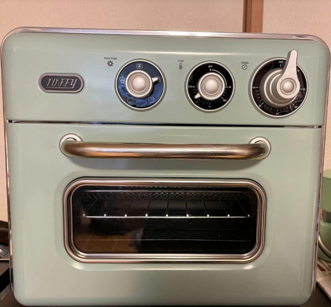Toffy　ノンフライオーブントースター 1台5役 ノンフライオーブン　レトロ⑫