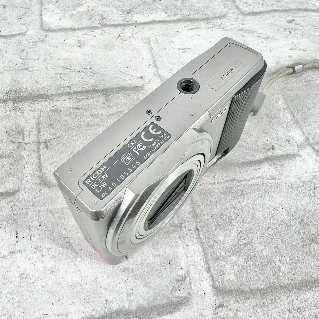 RICOH デジタルカメラ CX3 ピンクシルバー ツートンカラー