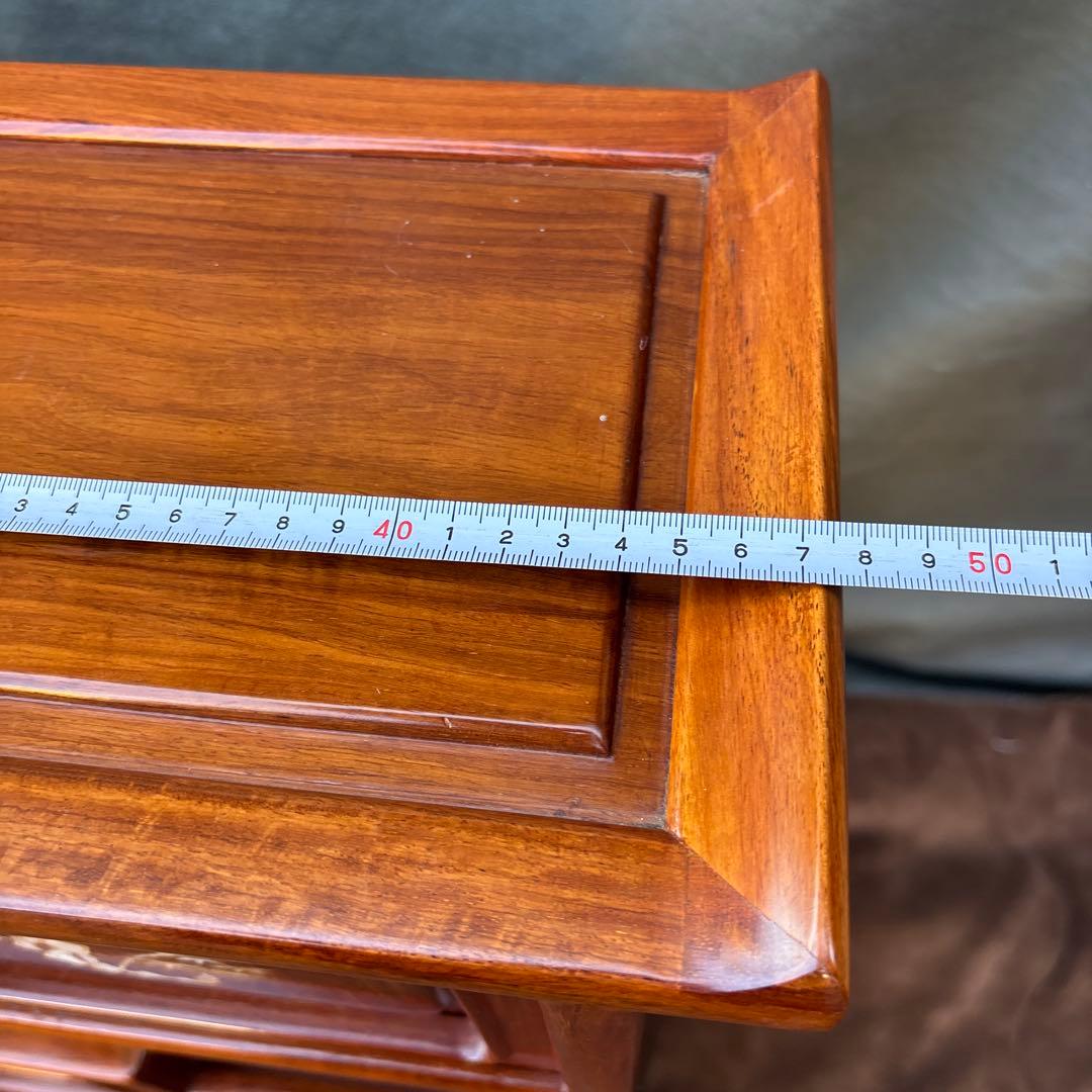 小ダンス　茶箪笥　花梨？　螺鈿細工　飾り棚