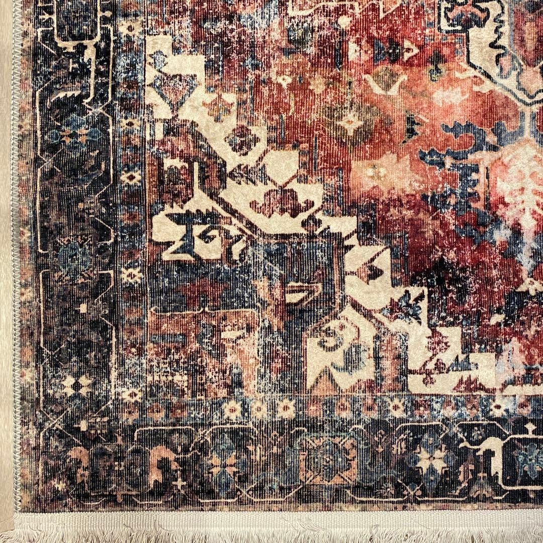 トルコのカーペット 120*180 オーバーダイ ヴィンテージデザインラグ