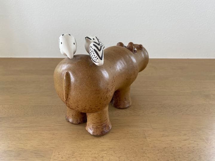 リサラーソン カバと小鳥 Lisa Larson