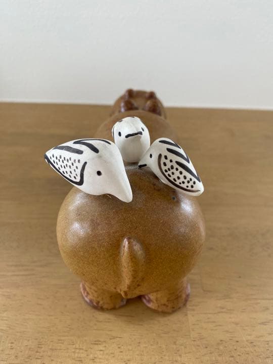 リサラーソン カバと小鳥 Lisa Larson