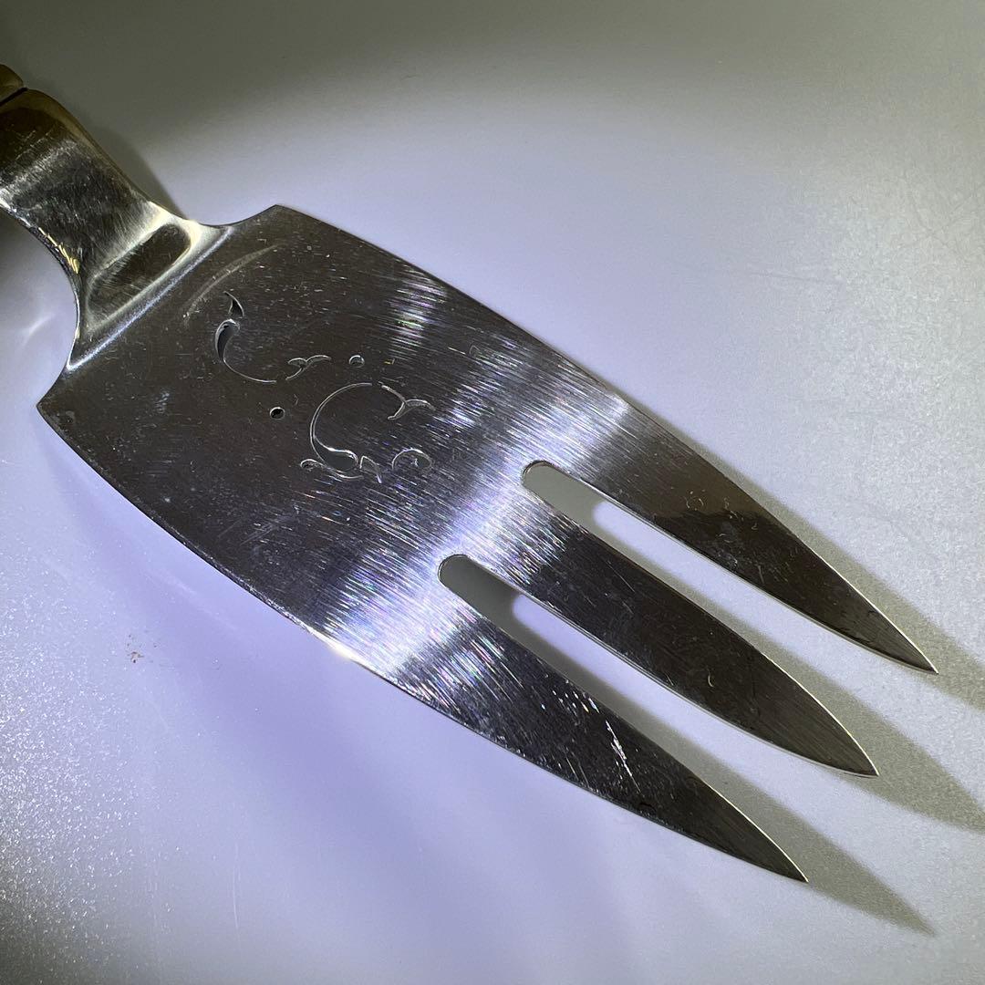 ジョージジェンセン　激レアブロッサムsterling925特大サービングフォーク