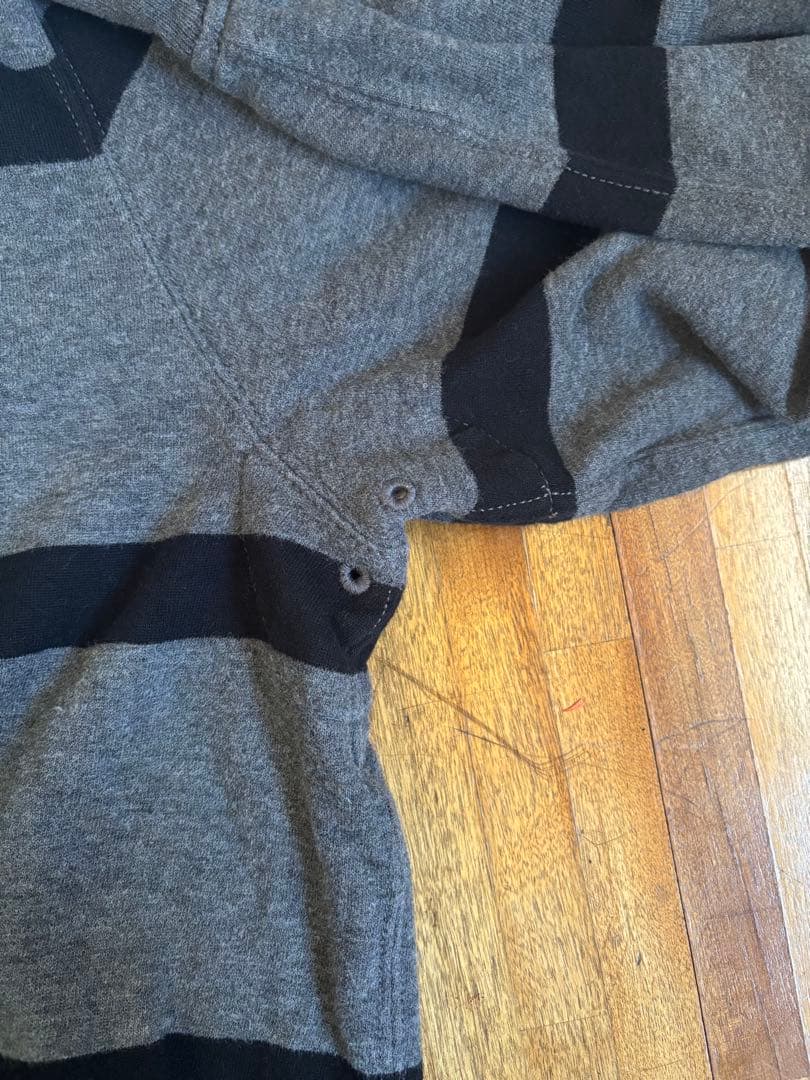 ポロラルフローレン ラガーシャツ　刺繍ロゴ　常田大希　襟付き　ボーダー