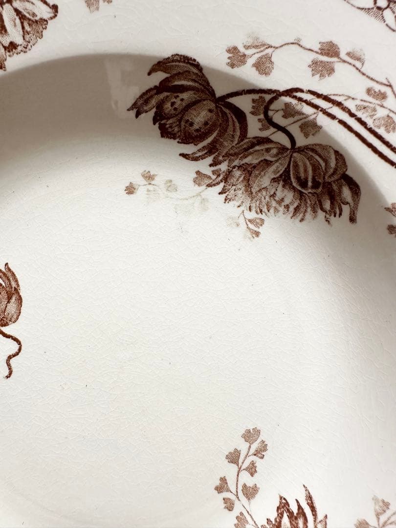 サルグミンヌ　royat 深皿　フランス　アンティーク　ブロカント　プレート