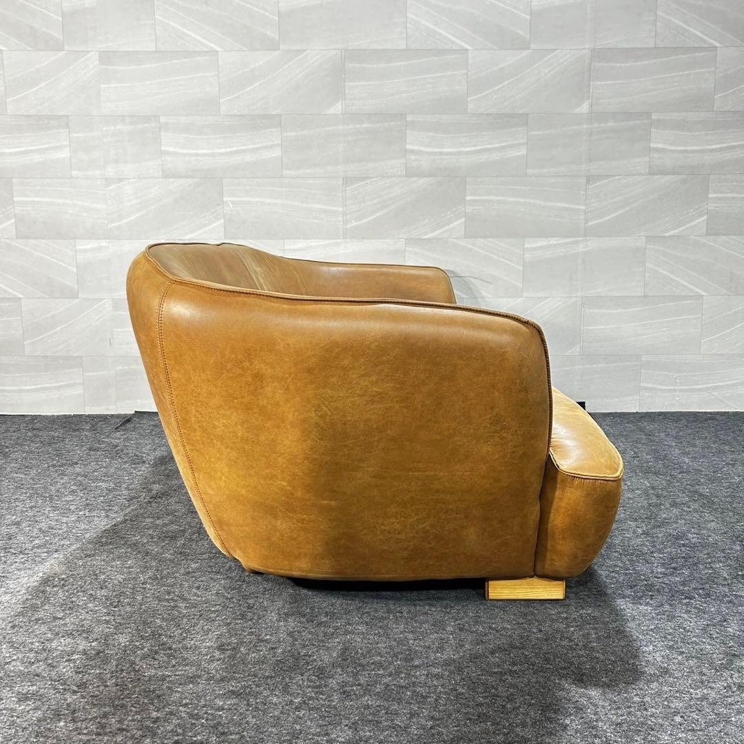 クラッシュゲート ソファ 2.5人掛け SLTオーカー 革張り 家具 d4714