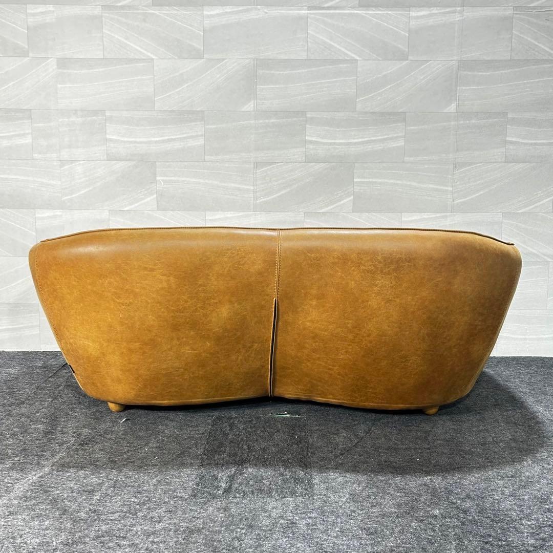 クラッシュゲート ソファ 2.5人掛け SLTオーカー 革張り 家具 d4714