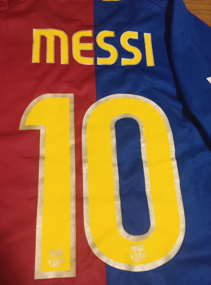 08-09 バルセロナ　メッシ　10番　三冠達成　正規品　当時物