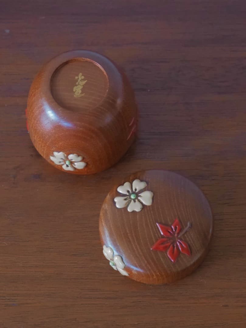 佐伯光宣　茂利漆　棗　漆工芸　茶入れ　茶道具　茶器　箱付　Q2224