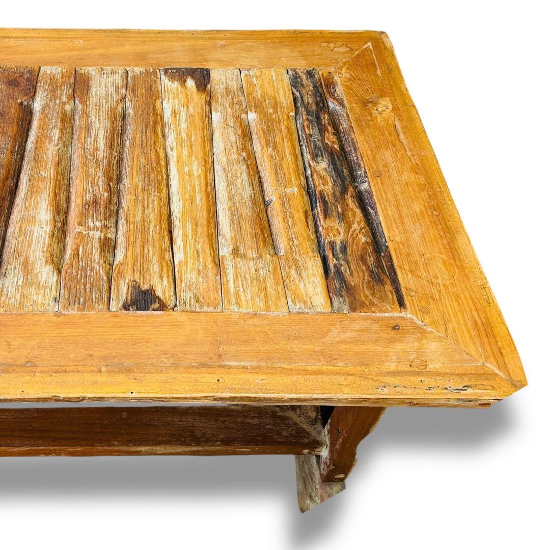 【送料無料】高級 木製 ヴィンテージ テーブル コテージ アジアン風 屋外 庭