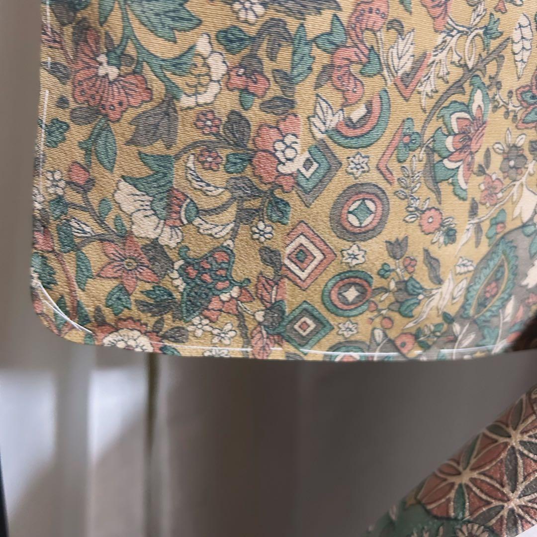 正絹　未使用　新品同様　美品　袷　正絹　江戸更紗　小紋　フルセット　4点