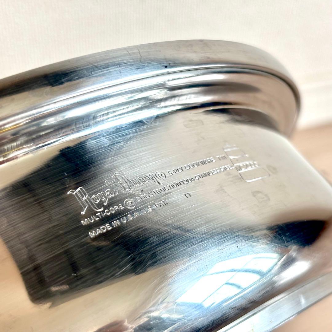 【美品】ロイヤルクイーン　大フライパン　6リットル鍋セット　IH対応