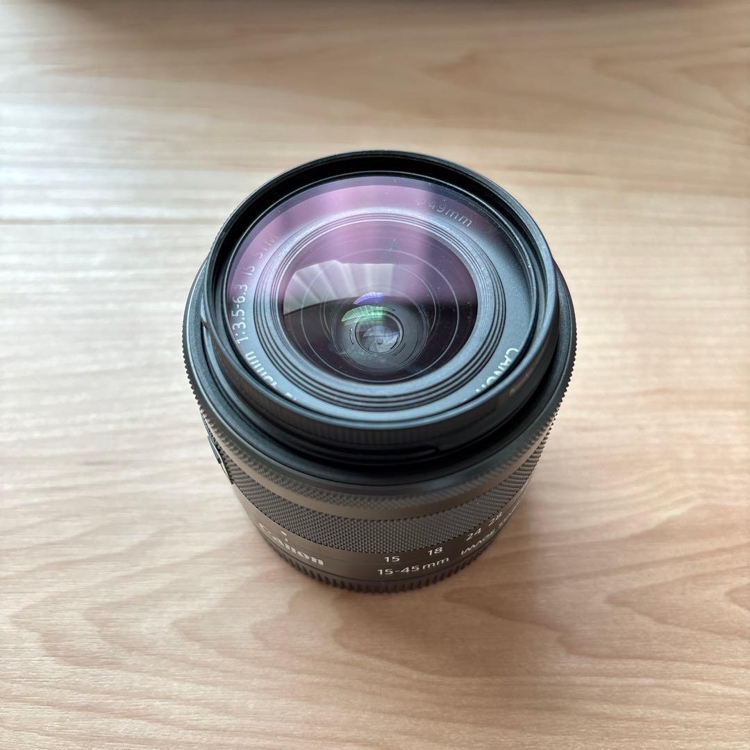 美品　cannon eos m3 単焦点・望遠レンズ・バックセット