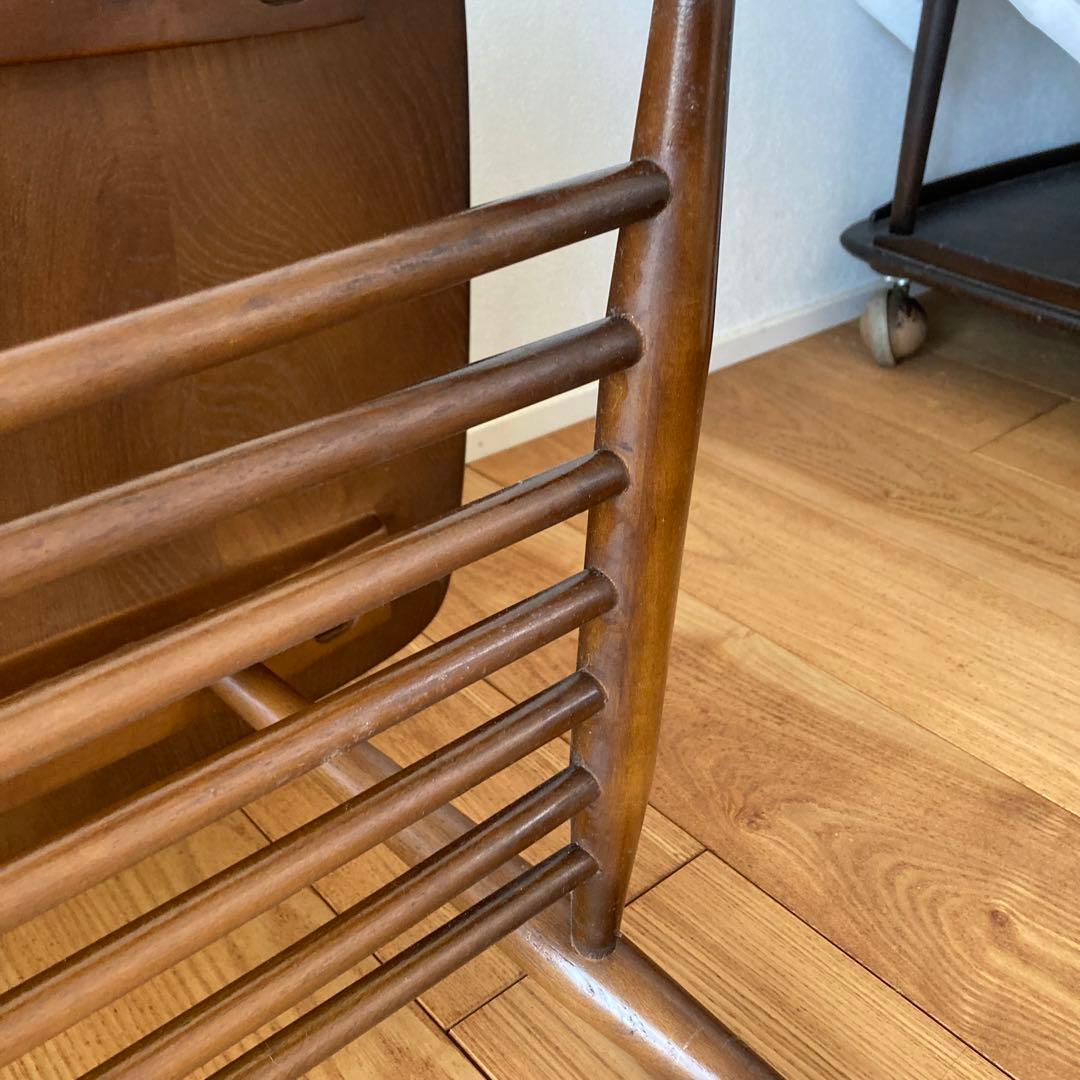 Ercol アーコール　ラベル付き　マガジンラック付きコーヒーテーブル