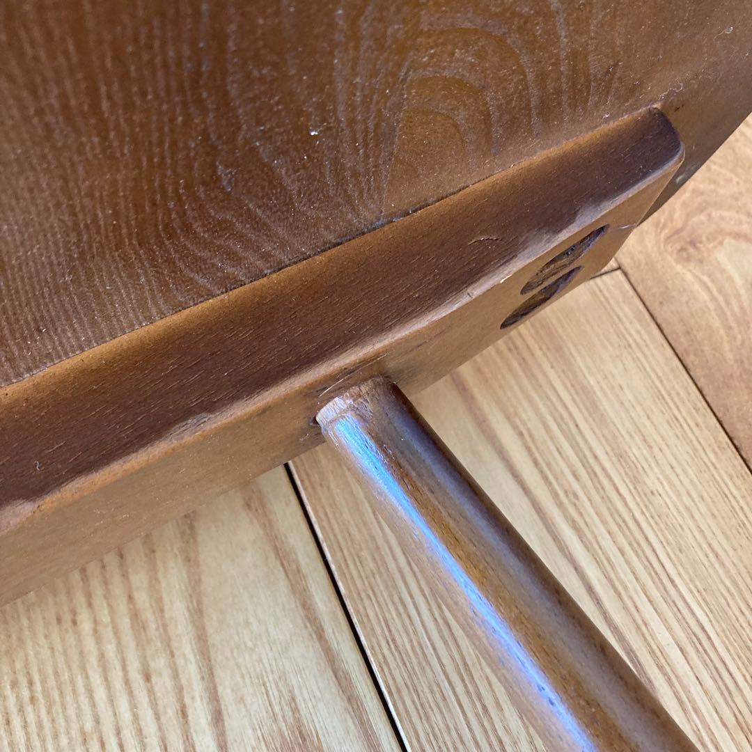 Ercol アーコール　ラベル付き　マガジンラック付きコーヒーテーブル