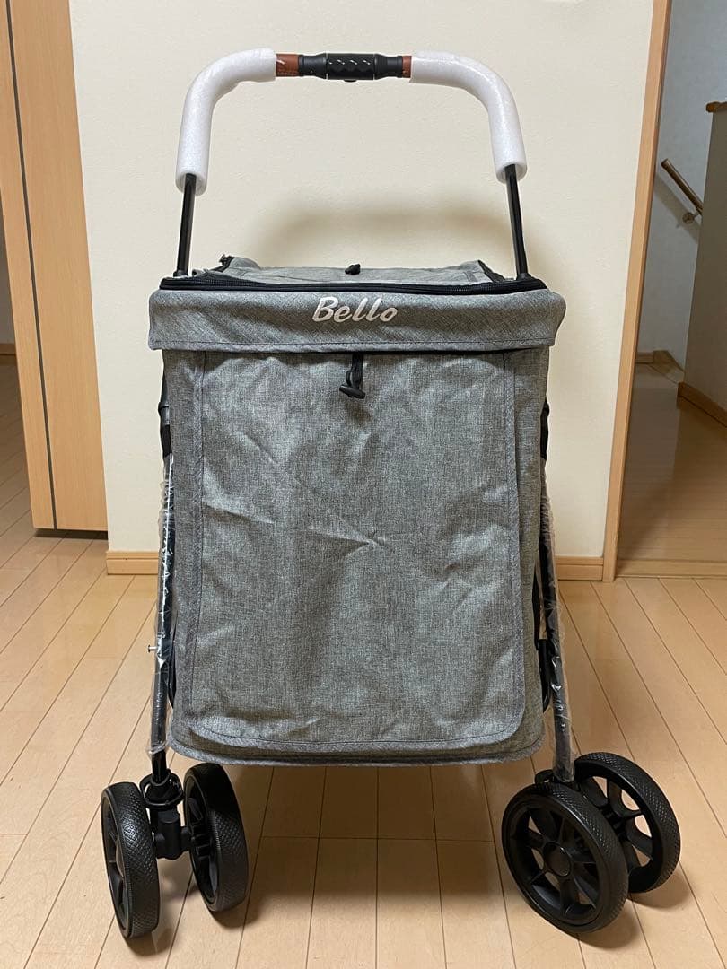 折りたたみペットカート グレー