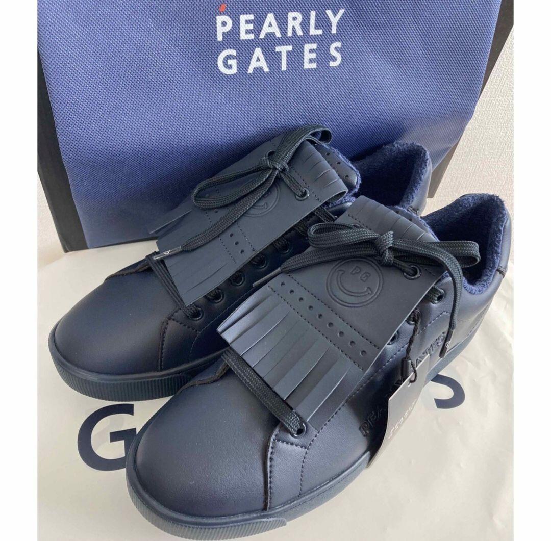 パーリーゲイツ　キルトタンローカット ゴルフシューズ　牛革レザ