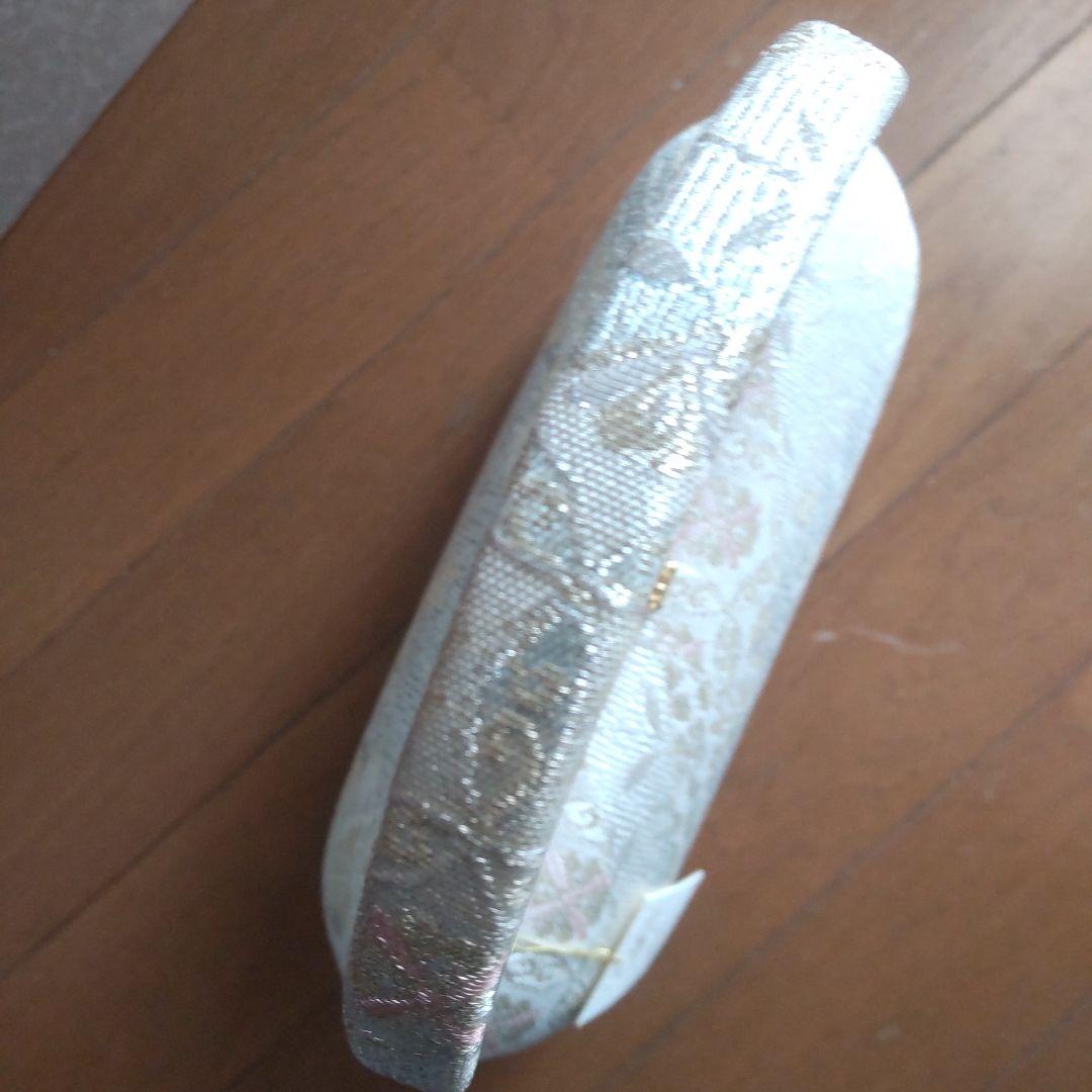 草履 バッグ セット 紗織 Lサイズ シルバー系