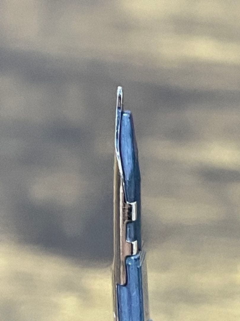 筆記確認＆洗浄済　キャップレス　マットブラック　18金　極細　パイロット　万年筆